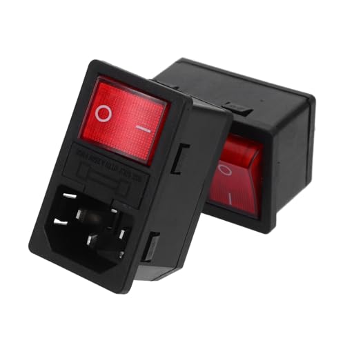 BAZEITFLOW 2Stücke Steckdosen mit Beleuchtetem Schalter und Sicherung Platzsparende Ac Steckdose für Home Office Kompakte Schaltsteckdose mit Integriertem Design BAZEITFLOW 2Stücke Steckdosen mit Beleuchtetem Schalter und Sicherung Platzsparende Ac Steckdose für Home Office Kompakte Schaltsteckdose mit Integriertem Design von BAZEITFLOW