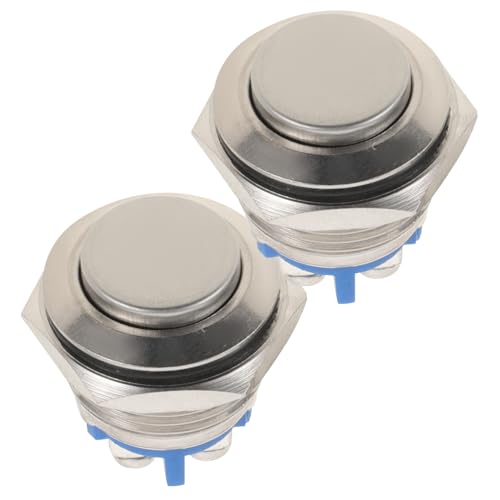 BAZEITFLOW 2Stücke Türklingel Klingelton mit LED Licht Selbstrückstellender Taste Austauschbarer Kabeltaster für Einfache Installation Türknopf BAZEITFLOW 2Stücke Türklingel Klingelton mit LED Licht Selbstrückstellender Taste Austauschbarer Kabeltaster für Einfache Installation Türknopf von BAZEITFLOW