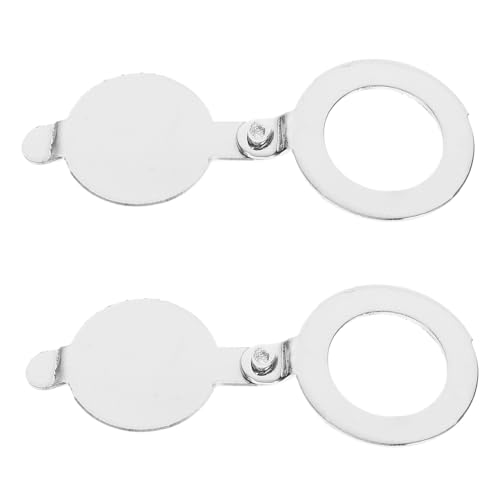 BAZEITFLOW 2Stücke Türspion Abdeckungen Kupfer Sichtschutz für Haustüren Einfache Installation Elegantes Design Schützt die Privatsphäre von BAZEITFLOW