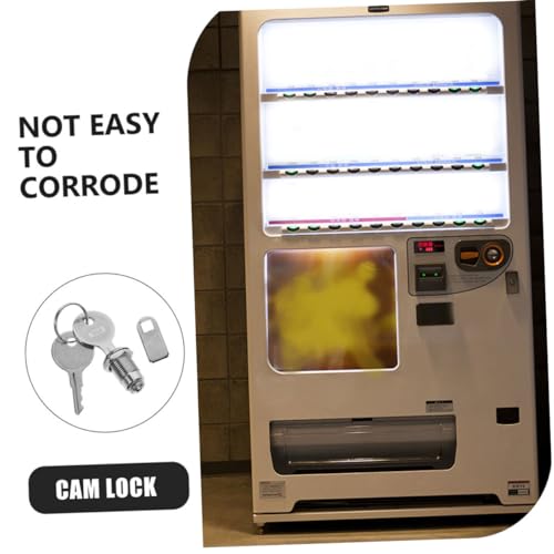 BAZEITFLOW 3 Sätze Teiliges Schloss aus Korrosionsbeständigem Zinklegierungsschloss mit Schlüssel Verschleißfest Einbruchsicher als Schrank Schubladenschloss Ersatz für Wohnmobil und Büro von BAZEITFLOW