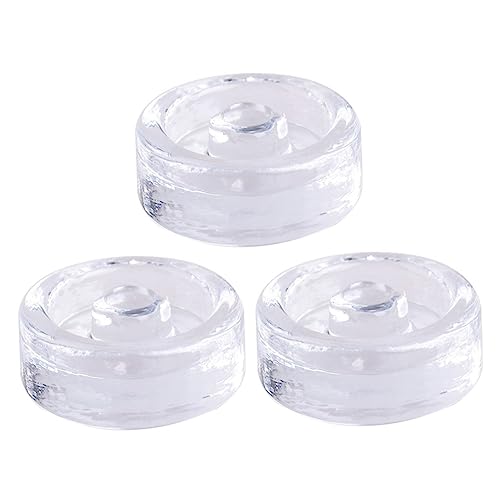 BAZEITFLOW 3 Stück Fermentiergewichte Glas Gläser Klare Praktische Deckel zum Fermentieren Luftdichtes Gärgewicht für Kimchi und Einmachgläser Leicht und Platzsparend von BAZEITFLOW