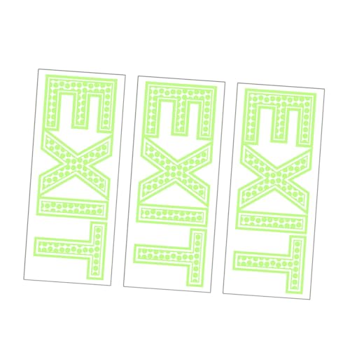 BAZEITFLOW 3 Stück Nachleuchtende Exit Wandaufkleber Grün Fluoreszierend Tages und Nachtlicht Selbstklebende Sicherheitsmarkierung für Glatte Wände Glas Fliesen Geeignet für Öffentliche BAZEITFLOW 3 Stück Nachleuchtende Exit Wandaufkleber Grün Fluoreszierend Tages und Nachtlicht Selbstklebende Sicherheitsmarkierung für Glatte Wände Glas Fliesen Geeignet für Öffentliche von BAZEITFLOW