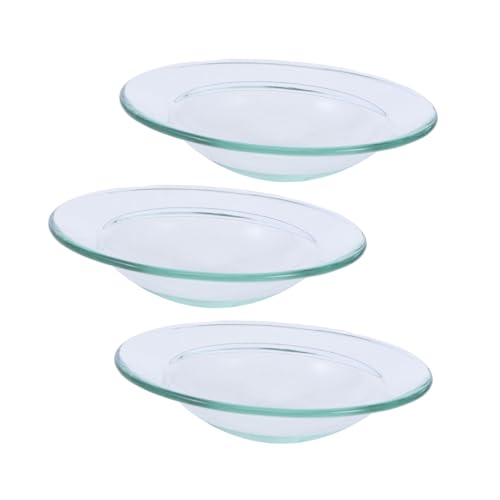 BAZEITFLOW 3 Stück Runde Glas wachswärmer Schalen Ersatzplatten für Aromatherapie ölwärmer Hitzebeständige Duftwachs schmelzschalen für Duftlampen und Kerzenwärmer BAZEITFLOW 3 Stück Runde Glas wachswärmer Schalen Ersatzplatten für Aromatherapie ölwärmer Hitzebeständige Duftwachs schmelzschalen für Duftlampen und Kerzenwärmer von BAZEITFLOW
