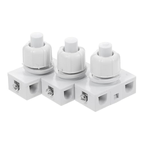 BAZEITFLOW 3 Stück Selbstverriegelnder Druckschalter für Haushalt Ersatz für Lichtschalter Kompakt und Vielseitig Einsetzbar für Verschiedene Elektrische Geräte BAZEITFLOW 3 Stück Selbstverriegelnder Druckschalter für Haushalt Ersatz für Lichtschalter Kompakt und Vielseitig Einsetzbar für Verschiedene Elektrische Geräte von BAZEITFLOW