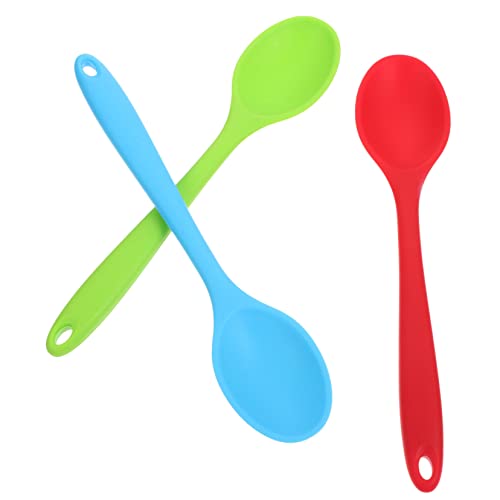 BAZEITFLOW 3 Stück Silikonlöffel Teiliges Lange Küchenlöffel mit Ergonomischem Griff Hitzebeständig Leicht zu Reinigen für Haushalt Kochen und Servieren Grün Rot Blau BAZEITFLOW 3 Stück Silikonlöffel Teiliges Lange Küchenlöffel mit Ergonomischem Griff Hitzebeständig Leicht zu Reinigen für Haushalt Kochen und Servieren Grün Rot Blau von BAZEITFLOW