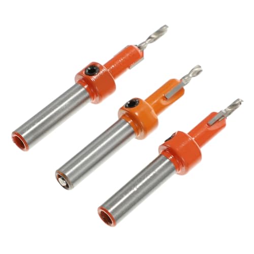 BAZEITFLOW 3 Stück Teiliges Senkbohrer aus Hochwertigem Material Langlebig und Korrosionsbeständig für Präzises Senken und Bohren in Praktisches Werkzeug für Professionelle Holzbearbeitung von BAZEITFLOW