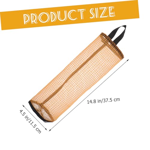 BAZEITFLOW 3 Stück Teiliges Wandhängendes Plastikbeutel Organizer Gelb Küchen Müllbeutel Halter Installieren Platzsparend für Haushalt Einkaufstüten und Abfallbeutel von BAZEITFLOW