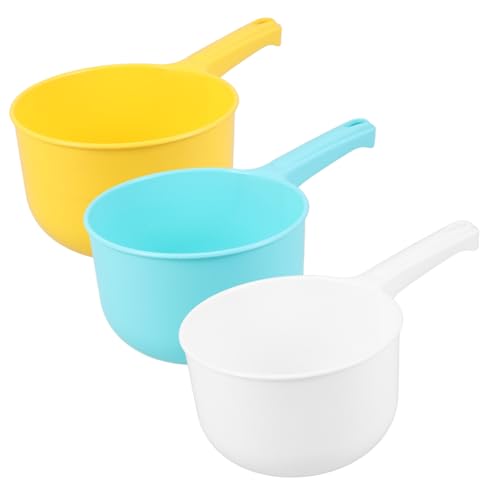 BAZEITFLOW 3 Stück Teiliges Wasser schöpfkellen Robustem Vielseitig Einsetzbar als Küchen Badlöffel Langlebig Wiederverwendbar für Haushalt Camping und Duschen in Weiß Gelb Blau BAZEITFLOW 3 Stück Teiliges Wasser schöpfkellen Robustem Vielseitig Einsetzbar als Küchen Badlöffel Langlebig Wiederverwendbar für Haushalt Camping und Duschen in Weiß Gelb Blau von BAZEITFLOW