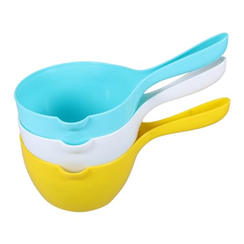 BAZEITFLOW 3 Stück Teiliges Wasserschöpfer Küchenlöffel Badewannen Schöpflöffel Mehrzweck Wasserschöpfer für Küche Bad Garten Camping in Weiß Gelb Blau BAZEITFLOW 3 Stück Teiliges Wasserschöpfer Küchenlöffel Badewannen Schöpflöffel Mehrzweck Wasserschöpfer für Küche Bad Garten Camping in Weiß Gelb Blau von BAZEITFLOW