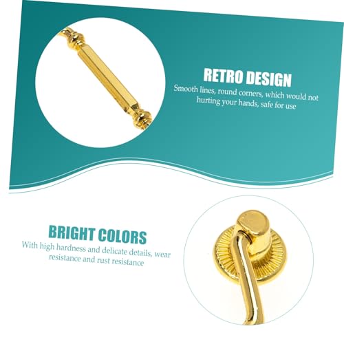 BAZEITFLOW 3 Stück Vintage Möbelgriff aus Eleganter Schrankgriff mit Sechseckigem Design in Gold Rostbeständig und Verschleißfest für Kleiderschränke und Möbel im Retro stil BAZEITFLOW 3 Stück Vintage Möbelgriff aus Eleganter Schrankgriff mit Sechseckigem Design in Gold Rostbeständig und Verschleißfest für Kleiderschränke und Möbel im Retro stil von BAZEITFLOW