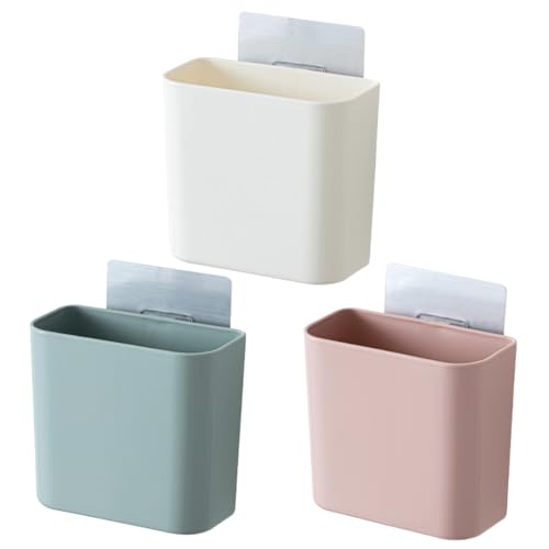 BAZEITFLOW 3 Stück Wandmontierte Aufbewahrungsbox mit Ablauföffnung Multifunktionaler Badezimmer Organizer für Dusche und Waschbecken Selbstklebende Hängebox in Weiß Blau Platzsparende BAZEITFLOW 3 Stück Wandmontierte Aufbewahrungsbox mit Ablauföffnung Multifunktionaler Badezimmer Organizer für Dusche und Waschbecken Selbstklebende Hängebox in Weiß Blau Platzsparende von BAZEITFLOW