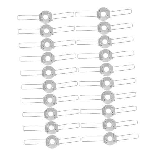 BAZEITFLOW 30 Stück Teiliges Lampenschirm Federclips aus Eisen Robuste Lampenhalterung mit Gabeldesign Einfache Installation und Zuverlässiger Halt Geeignet für Decken und Tischlampen von BAZEITFLOW