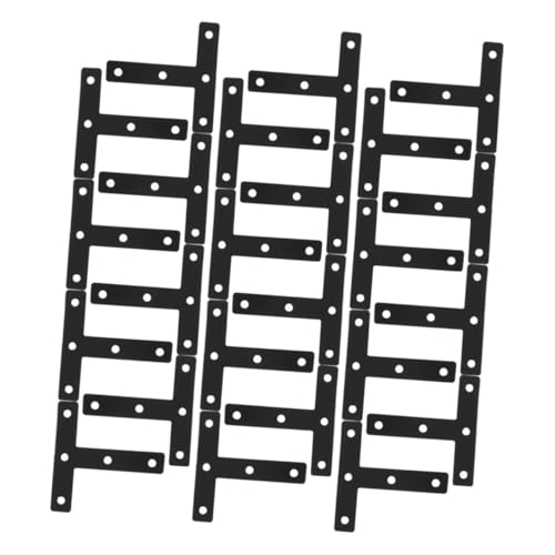 BAZEITFLOW 30 Stück Teiliges T förmige Winkelverbinder aus Kaltgewalztem Stahl Stabile Möbelhalterung für Holzreparatur Flache Eckwinkel für Regal und Etagenboden Schwarzer Möbelverbinder BAZEITFLOW 30 Stück Teiliges T förmige Winkelverbinder aus Kaltgewalztem Stahl Stabile Möbelhalterung für Holzreparatur Flache Eckwinkel für Regal und Etagenboden Schwarzer Möbelverbinder von BAZEITFLOW