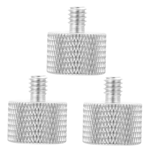 BAZEITFLOW 3Stücke Mikrofonstativ Adapter Fadenadapter für Stative Monopoden Kameras und Lichtständer Robuste Edelstahlmontageschraube mit Rutschfester Oberfläche BAZEITFLOW 3Stücke Mikrofonstativ Adapter Fadenadapter für Stative Monopoden Kameras und Lichtständer Robuste Edelstahlmontageschraube mit Rutschfester Oberfläche von BAZEITFLOW