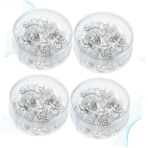 BAZEITFLOW 4 Boxen Bettlakenhalter Boxen mit Spiral Pins rutschfeste Quilt Befestiger Verstellbare Bettdecken Clips für Sofa Decke Matratzenbezug für Wohn Schlafzimmer von BAZEITFLOW