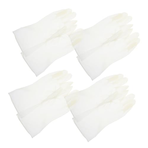 BAZEITFLOW 4 Paare Große PVC Haushaltshandschuhe Langlebig Rutschfest Spülhandschuhe für Küche Reinigung Gartenwäsche BAZEITFLOW 4 Paare Große PVC Haushaltshandschuhe Langlebig Rutschfest Spülhandschuhe für Küche Reinigung Gartenwäsche von BAZEITFLOW