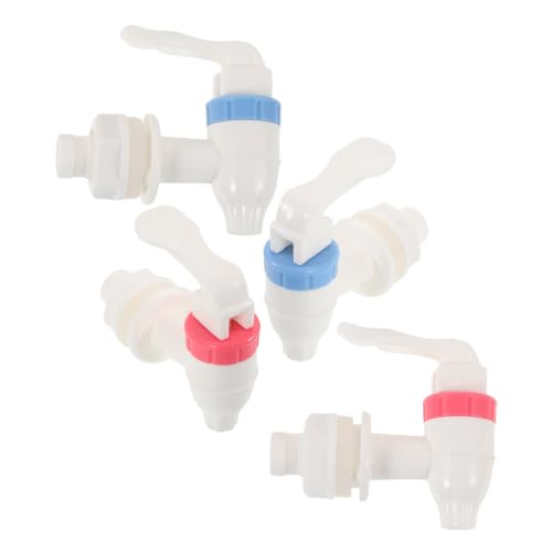 BAZEITFLOW 4 Stück Drucktyp Wasserhahn für Wasserspender Passform Leckschutz und Einfache Bedienung Rot und Blau BAZEITFLOW 4 Stück Drucktyp Wasserhahn für Wasserspender Passform Leckschutz und Einfache Bedienung Rot und Blau von BAZEITFLOW