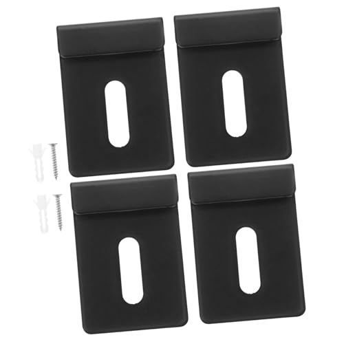 BAZEITFLOW 4 Stück Edelstahl Spiegelhalterung Wandbefestigung für Rahmenlose Spiegel mit Schrauben Stabile Wandclips für Schwere Spiegel Modernes Design für Große Spiegelwandmontage von BAZEITFLOW