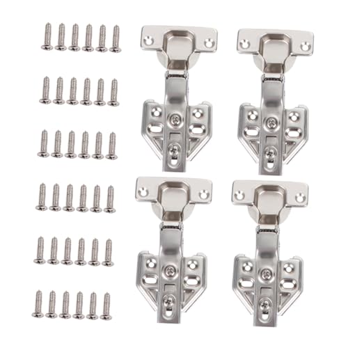 BAZEITFLOW 4 Stück Halbschalen Schranktürscharniere Hydraulische Dämpfung für Geräuschloses Öffnen und Schließen für Küchenschränke und Möbel Schrauben BAZEITFLOW 4 Stück Halbschalen Schranktürscharniere Hydraulische Dämpfung für Geräuschloses Öffnen und Schließen für Küchenschränke und Möbel Schrauben von BAZEITFLOW