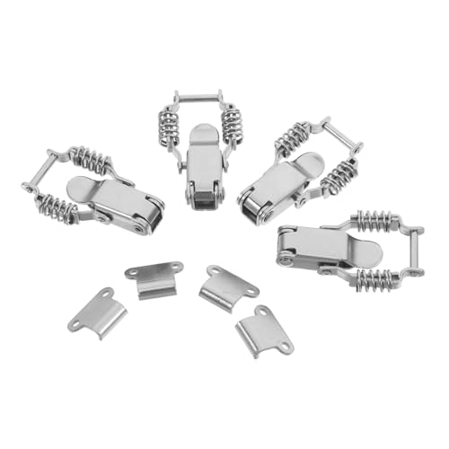 BAZEITFLOW 4 Stück Heavy Duty Spannverschluss Eisernes Feder Schnappschloss mit Entlastendem Entenmaul für Werkzeugkiste Verstellbarer Schieberiegel für Industrie Wohnmobil Schrank BAZEITFLOW 4 Stück Heavy Duty Spannverschluss Eisernes Feder Schnappschloss mit Entlastendem Entenmaul für Werkzeugkiste Verstellbarer Schieberiegel für Industrie Wohnmobil Schrank von BAZEITFLOW
