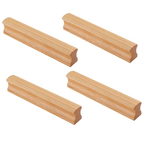 BAZEITFLOW 4 Stück Holzgriff Bohrlochabstand Buche Massivholz Möbelgriff für Schrank Kommode Schublade Wohnzimmer Schlafzimmer Küchengriffe mit Glatten Kanten Einfache Montage BAZEITFLOW 4 Stück Holzgriff Bohrlochabstand Buche Massivholz Möbelgriff für Schrank Kommode Schublade Wohnzimmer Schlafzimmer Küchengriffe mit Glatten Kanten Einfache Montage von BAZEITFLOW