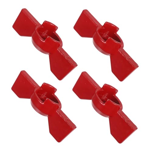 BAZEITFLOW 4 Stück Kugelhahn Schmetterlingsgriff Ergonomischer Ventilgriff Verschleißfest Einfache Montage für Außenwasserhahn Garten Wasserabsperrventil Ersatz von BAZEITFLOW