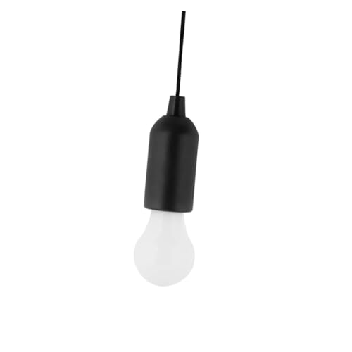 BAZEITFLOW 4 Stück LED Zugschalter Nachtlampen mit Tragbarem Design Langlebigem Kunststoff Weißes Licht für Zelte Schuppen Garagen und Innenbereiche ohne Batterien von BAZEITFLOW