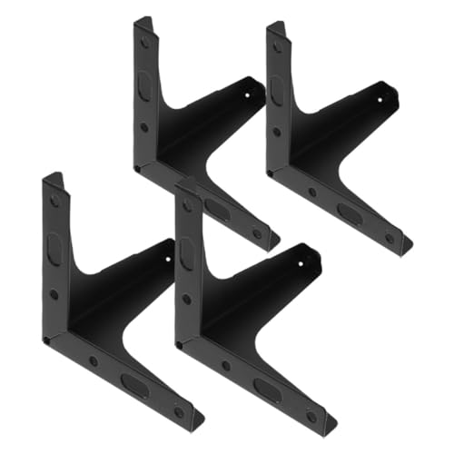 BAZEITFLOW 4 Stück Metall Möbelfüße Dreieckiges Design Stabile Möbelbeine für Sofa Tisch Schrank Ersatz Teilig Schwarz Möbelbeine für Wohnzimmer und Büro von BAZEITFLOW