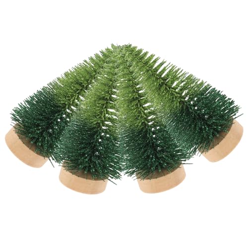 BAZEITFLOW 4 Stück Mini Weihnachtsbaum mit Holzsockel Zweifarbige Künstliche Tannenbaum Deko in Dunkel und Hellgrün Kleine Christbaum Tischdeko für Weihnachtsfeier und Festliche BAZEITFLOW 4 Stück Mini Weihnachtsbaum mit Holzsockel Zweifarbige Künstliche Tannenbaum Deko in Dunkel und Hellgrün Kleine Christbaum Tischdeko für Weihnachtsfeier und Festliche von BAZEITFLOW
