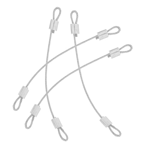 BAZEITFLOW 4 Stück Sicherheitskabel mit Schlaufen Metall Kabel für Deckenventilatoren und Außenanwendungen Verstellbar und mit Lanyard für Vielseitige Nutzung BAZEITFLOW 4 Stück Sicherheitskabel mit Schlaufen Metall Kabel für Deckenventilatoren und Außenanwendungen Verstellbar und mit Lanyard für Vielseitige Nutzung von BAZEITFLOW