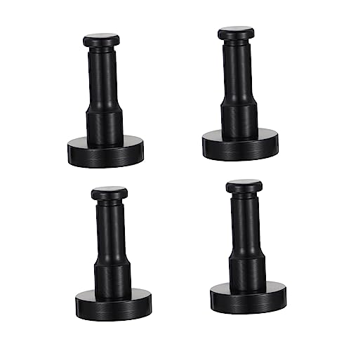 BAZEITFLOW 4 Stück Teiliges Aluminium Wandhaken Punchfrei Rund Wasserfest und Verschleißfest Multifunktionale Garderobenhaken für Kleidung Schlüssel Schmuck Platzsparend für Bad Küche von BAZEITFLOW