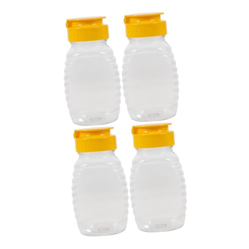 BAZEITFLOW 4 Stück Teiliges Auslaufsichere Quetschflaschen Transparent Leicht und Tragbar Präzise Dosierung als Sauce Container für Lunchbox Pancake Sirupspender BAZEITFLOW 4 Stück Teiliges Auslaufsichere Quetschflaschen Transparent Leicht und Tragbar Präzise Dosierung als Sauce Container für Lunchbox Pancake Sirupspender von BAZEITFLOW