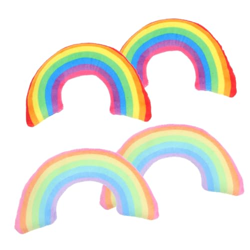 BAZEITFLOW 4 Stück Teiliges Katzenkissen mit Natürlicher Katzenminze Weiches Atmungsaktives U förmiges Nackenstützkissen in Buntem Regenbogen Design Fördert Tiefen Schlaf und Entspannt BAZEITFLOW 4 Stück Teiliges Katzenkissen mit Natürlicher Katzenminze Weiches Atmungsaktives U förmiges Nackenstützkissen in Buntem Regenbogen Design Fördert Tiefen Schlaf und Entspannt von BAZEITFLOW