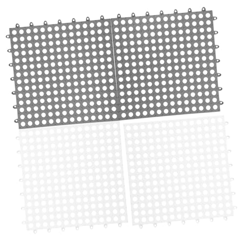 BAZEITFLOW 4 Stück Teiliges Tierkäfig Matten mit Lochdesign rutschfeste Fußpolster für Kaninchen Meerschweinchen Chinchillas Anpassbar Hygienisch Geeignet für Käfigboden und Haustierbereiche BAZEITFLOW 4 Stück Teiliges Tierkäfig Matten mit Lochdesign rutschfeste Fußpolster für Kaninchen Meerschweinchen Chinchillas Anpassbar Hygienisch Geeignet für Käfigboden und Haustierbereiche von BAZEITFLOW