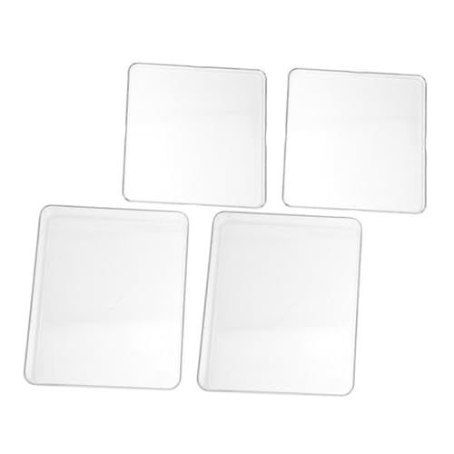 BAZEITFLOW 4 Stück Teiliges Transparente Wiederverwendbare Kunststoff waagschalen Digitale Waagschale für Küchenwaage Präzises Wiegen von Lebensmitteln Backen Kochen Vielseitig Einsetzbar von BAZEITFLOW