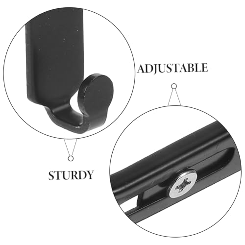 BAZEITFLOW 4 Stück Teiliges Verstellbares Metall türhaken Türhaken für Kleider Platzsparende Aufbewahrung Robust und Vielseitig für Türen und Glas Geeignet Einfache Montage ohne Bohren BAZEITFLOW 4 Stück Teiliges Verstellbares Metall türhaken Türhaken für Kleider Platzsparende Aufbewahrung Robust und Vielseitig für Türen und Glas Geeignet Einfache Montage ohne Bohren von BAZEITFLOW
