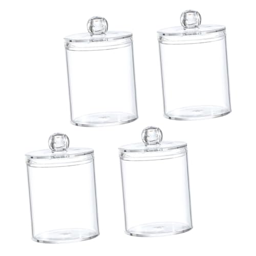 BAZEITFLOW 4 Stück Transparente Aufbewahrungsboxen mit Deckel für Wattestäbchen und Kosmetik Stapelbare für Badezimmer Staubdichte Cotton Swab Organizer Langlebig und Klar BAZEITFLOW 4 Stück Transparente Aufbewahrungsboxen mit Deckel für Wattestäbchen und Kosmetik Stapelbare für Badezimmer Staubdichte Cotton Swab Organizer Langlebig und Klar von BAZEITFLOW