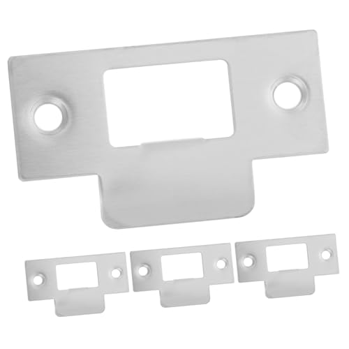 BAZEITFLOW 4 Stück Tür Schließblech Teiliges aus Verzinktem Stahl Robustes Tür Riegel Abdeckblech mit Einfachem Design Leicht zu Montieren Geeignet für Türfallen Sicherungen Langlebig und BAZEITFLOW 4 Stück Tür Schließblech Teiliges aus Verzinktem Stahl Robustes Tür Riegel Abdeckblech mit Einfachem Design Leicht zu Montieren Geeignet für Türfallen Sicherungen Langlebig und von BAZEITFLOW