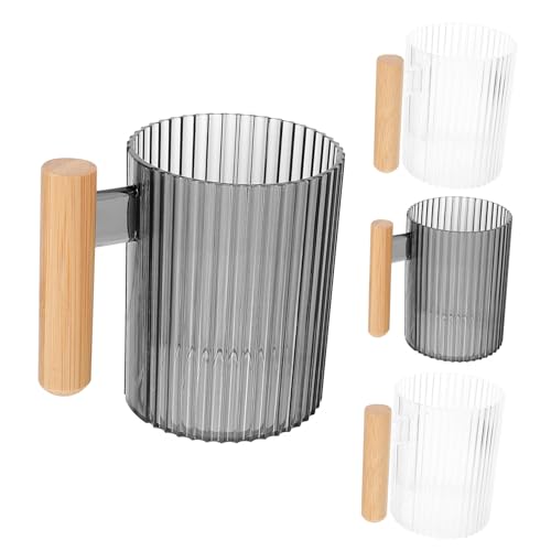 BAZEITFLOW 4stücke Mundspülbecher Zahnbürstenbecher Wiederverwendbar Badezimmerbecher Trinkbecher Aus Kunststoff Mit Halter Für Zahnbürsten Für Reisen Camping Und Täglichen Gebrauch BAZEITFLOW 4stücke Mundspülbecher Zahnbürstenbecher Wiederverwendbar Badezimmerbecher Trinkbecher Aus Kunststoff Mit Halter Für Zahnbürsten Für Reisen Camping Und Täglichen Gebrauch von BAZEITFLOW