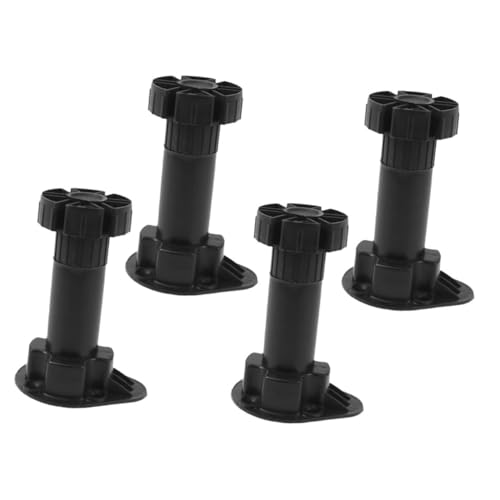 BAZEITFLOW 4stücke Schrankfüße Verstellbar Möbelbeine Aus Kunststoff Höhe Einstellbar Für Sofa Badezimmerschrank Couchtisch von BAZEITFLOW