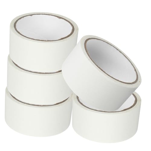 BAZEITFLOW 5 Rollen Malerkrepp Klebeband Abdeckband Spurlos Entfernbar für Wandmalerei Renovierung Bastelprojekte Geeignet von BAZEITFLOW