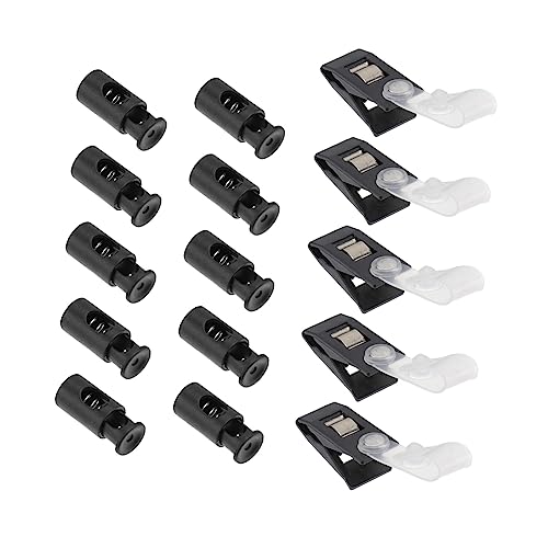 BAZEITFLOW 5 Sätze Gartenflaggen Stopper Set Teiliges Set mit Gummistoppern und Clips für Stabile Befestigung Windschutz für Gartenfahnen Robuste Fahnenmast Zubehörteile von BAZEITFLOW