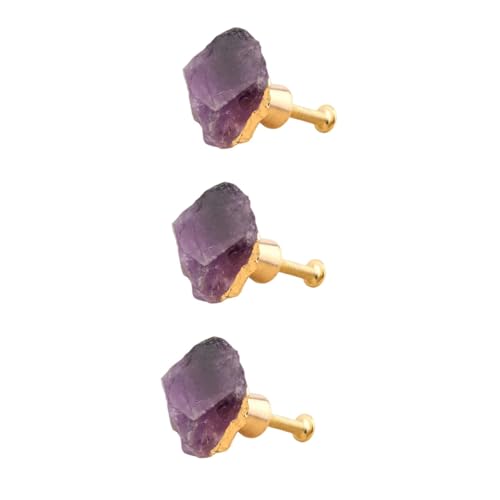 BAZEITFLOW 5 Stück Kristallknopf aus Amethyst mit Messingfassung Eleganter Möbelgriff für Kommode Schranktüren Geeignet für Kleiderschrank und Küchenschränke Einzelloch Montage BAZEITFLOW 5 Stück Kristallknopf aus Amethyst mit Messingfassung Eleganter Möbelgriff für Kommode Schranktüren Geeignet für Kleiderschrank und Küchenschränke Einzelloch Montage von BAZEITFLOW