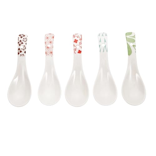 BAZEITFLOW 5 Stück Teiliges Keramik suppenlöffel Einzigartigem Design Glatter Oberfläche Komfortabel und Langlebig für Zuhause und Restaurant Dekorativ und Leicht zu Reinigen BAZEITFLOW 5 Stück Teiliges Keramik suppenlöffel Einzigartigem Design Glatter Oberfläche Komfortabel und Langlebig für Zuhause und Restaurant Dekorativ und Leicht zu Reinigen von BAZEITFLOW