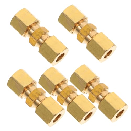 BAZEITFLOW 5 Stück Teiliges Kompressions Union aus Od Langlebige Hardware Fittings Präzise Gefertigte Druckverbinder für Zuverlässige Abdichtung und Stabile Verbindung von BAZEITFLOW