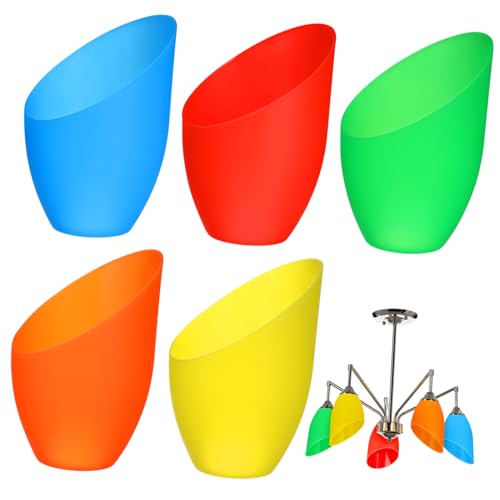 BAZEITFLOW 5 Stück Teiliges Kunststoff Lampenschirm Hufeisenförmiger Lampenschirm für Wandlampen Stehlampen und Kronleuchter Rot Blau Gelb Grün Orange mit Loch Dekorativ und Praktisch BAZEITFLOW 5 Stück Teiliges Kunststoff Lampenschirm Hufeisenförmiger Lampenschirm für Wandlampen Stehlampen und Kronleuchter Rot Blau Gelb Grün Orange mit Loch Dekorativ und Praktisch von BAZEITFLOW