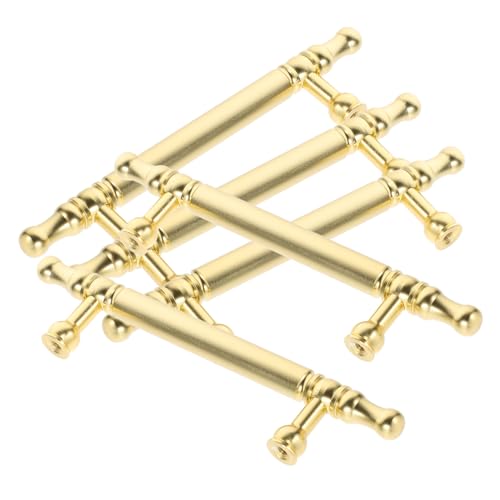 BAZEITFLOW 5 Stück Teiliges Möbelgriffe aus Gebürstetem Gold Robuste Schrankgriffe für Küchenschränke und Kommoden Elegante Türgriffe mit Lochabstand Praktische Möbelbeschläge für Wohn und BAZEITFLOW 5 Stück Teiliges Möbelgriffe aus Gebürstetem Gold Robuste Schrankgriffe für Küchenschränke und Kommoden Elegante Türgriffe mit Lochabstand Praktische Möbelbeschläge für Wohn und von BAZEITFLOW