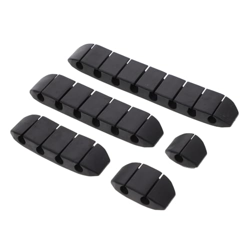 BAZEITFLOW 5 Stück Teiliges USB Kabel Organizer Selbstklebend Praktischer Kabelhalter für Schreibtisch und Büro Kabelclips zur Kabelbefestigung Leicht Tragbar Stark Haftend für Ordentliche von BAZEITFLOW