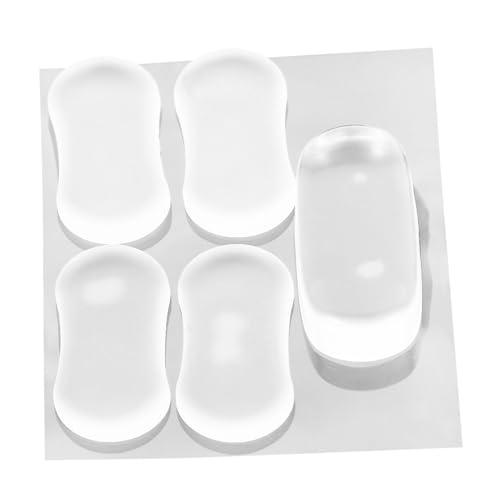 BAZEITFLOW 5 Stück Teiliges Wc sitz Polster aus Transparentem Silikon mit Selbstklebender Rutschfester Polsterung und Geräuschdämpfender Stoßdämpfung für Komfortablen Toilettensitz und BAZEITFLOW 5 Stück Teiliges Wc sitz Polster aus Transparentem Silikon mit Selbstklebender Rutschfester Polsterung und Geräuschdämpfender Stoßdämpfung für Komfortablen Toilettensitz und von BAZEITFLOW