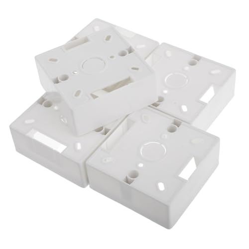 BAZEITFLOW 5 Stück Wasserdichte Teilige Anschlussdose PVC für Außenanwendungen Elektrische Projektbox für Wohnmobile und Utility Trailer mit Großem Innenraum und Isolierenden Eigenschaften von BAZEITFLOW